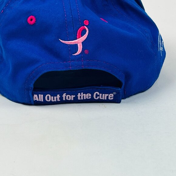 NAPA Racing Martin Truex Jr. Blue Pink Breast Cancer Awareness Racing Ball Cap - Picture 3 of 6